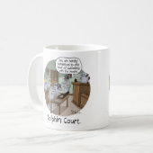 おもしろい誕生日カードと可愛いイルカのプレゼント コーヒーマグカップ (正面左)