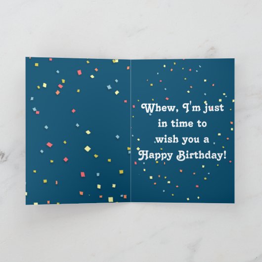 おもしろい誕生日カードと可愛いバセットハウンドカスタマイズ カード (内部)