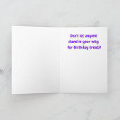 おもしろい誕生日カードふわふわの犬 カード (内部)