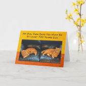 おもしろい誕生日カードツイ考えン猫あなたは カード (黄色い花)