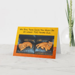 おもしろい誕生日カードツイ考えン猫あなたは カード