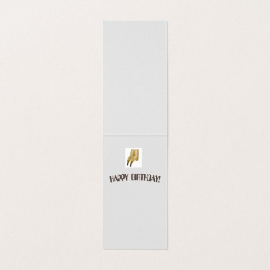 おもしろい誕生日カードバナナグリーティング (内部フラット)