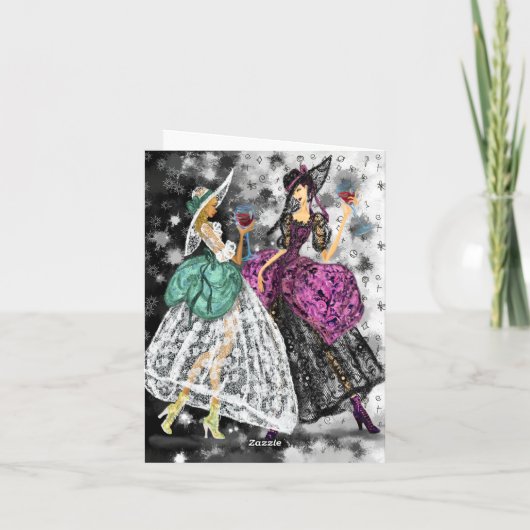 おもしろい誕生日カードレディース飲用ワイン – 応援 カード (裏面)