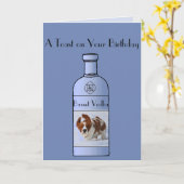 おもしろい誕生日カード付き/かわいいバスセットとウォッカ カード (黄色い花)