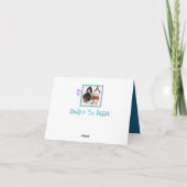 おもしろい誕生日カード付/可愛いバセットハウンドパピー カード (裏面)