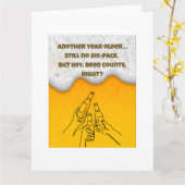 おもしろい誕生日カード男性へ カード (黄色い花)