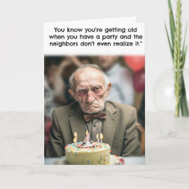 おもしろい誕生日カード老齢間欠泉 カード