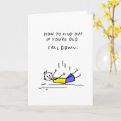 おもしろい誕生日カード – あなたはのもし古い カード (黄色い花)