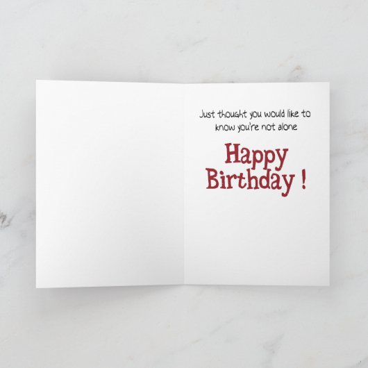 おもしろい誕生日カード：この小さな豚 カード (内部)