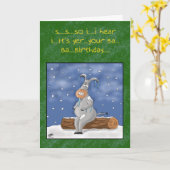 おもしろい誕生日カード:だから君の誕生日 カード (黄色い花)