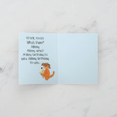 おもしろい誕生日カード：ゆみ カード (内部)