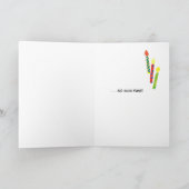 おもしろい誕生日カード(ろうそくあり) カード (内部)