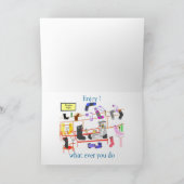 おもしろい誕生日カード カード (内部)