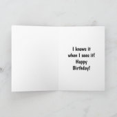 おもしろい誕生日カード カード (内部)