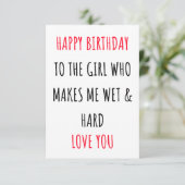 おもしろい誕生日カード サンキューカード (スタンド正面)