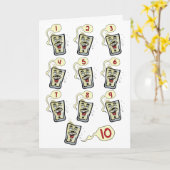 おもしろい誕生日カード：ショット健忘症 カード (黄色い花)