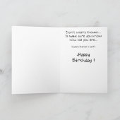 おもしろい誕生日カード:メモリ カード (内部)