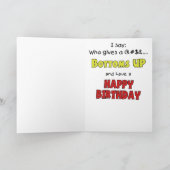 おもしろい誕生日カード:ワイン哲学 カード (内部)