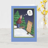 おもしろい誕生日カード：下り坂だ カード (黄色い花)