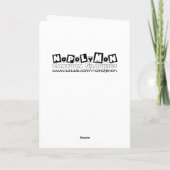 おもしろい誕生日カード:充実した日 カード (裏面)