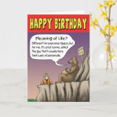 おもしろい誕生日カード:充実した日 カード (黄色い花)