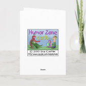 おもしろい誕生日カード:厳しい考え カード (裏面)