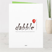 おもしろい誕生日カード、叫びロバ カード (裏面)