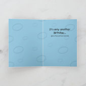 おもしろい誕生日カード：怖がらないで カード (内部)