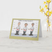 おもしろい誕生日カード:政治の容疑者 カード (黄色い花)