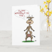 おもしろい誕生日カード：素晴らしい誕生日 カード (黄色い花)