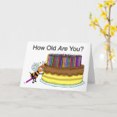 おもしろい誕生日カード: 誕生日キャンドルビーズワックス カード (黄色い花)