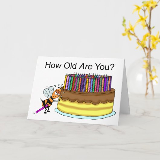 おもしろい誕生日カード： 誕生日キャンドルビーズワックス カード (黄色い花)