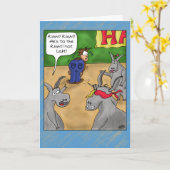 おもしろい誕生日カード:誕生日テール カード (黄色い花)