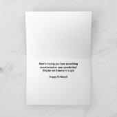 おもしろい誕生日カード:誰か困った人は?カード カード (内部)