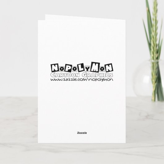 おもしろい誕生日カード: Burger Bash 2 カード (裏面)