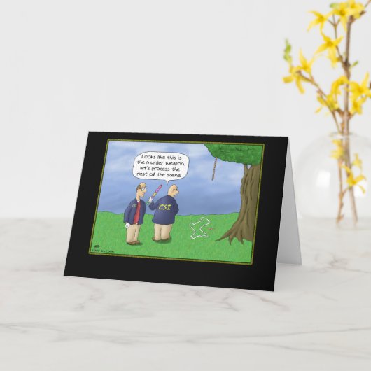 おもしろい誕生日カード: CSIピアナータ カード (黄色い花)