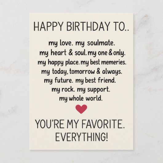 おもしろい誕生日カー男性へド夫ボーイフレンド ポストカード (正面)