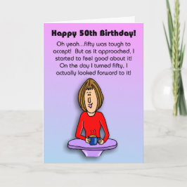 おもしろい誕生日カー祝ド： 50誕生日 カード
