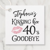 おもしろい誕生日キスをするA Decade Goodbyeカスタム フェイバータグ (正面)