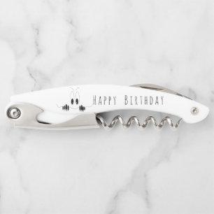 おもしろい誕生日ギフトウェイターコルクねじカスタム文字 ソムリエナイフ