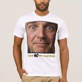 おもしろい誕生日クルーの写真年齢おもしろい笑わされる Tシャツ (正面)