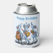 おもしろい誕生日クーラーボックスとマウスミュージックバンド 缶クーラー (缶裏面)