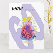 おもしろい誕生日グリーティングカード60 カード (黄色い花)