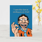 おもしろい誕生日グリーティングカード カード (黄色い花)