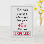 おもしろい誕生日グリーティングカード カード (黄色い花)