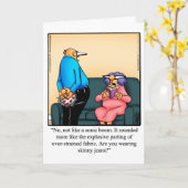 おもしろい誕生日グリーティングカード カード (黄色い花)