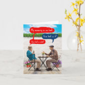 おもしろい誕生日グリーティングカード – 男性のメモリ不良 カード (黄色い花)