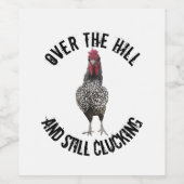 おもしろい誕生日ザヒルルースターワインラベル ワインラベル (シングルラベル)