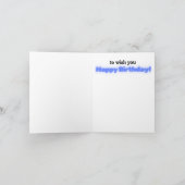 おもしろい誕生日ジムフィットネス カード (内部)