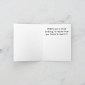 おもしろい誕生日ジムフィットネス カード (内部)